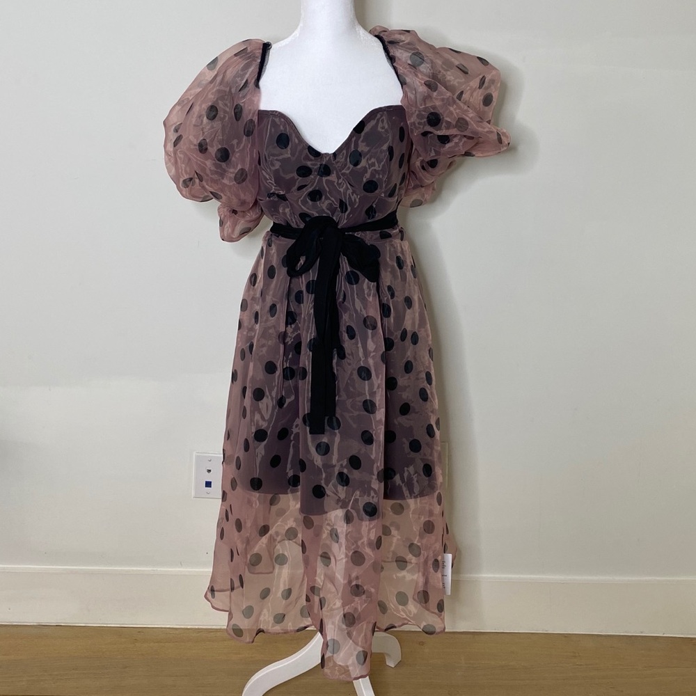 BRAND NEW ASOS Puff Sleeve MIDI Dress